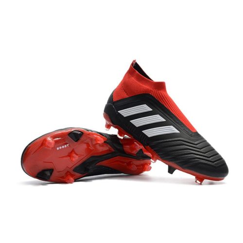 fodboldstøvler Adidas Predator 18+ FG Damer - Sort Rød_6.jpg